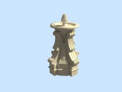 菠萝雕塑,喷泉构件
