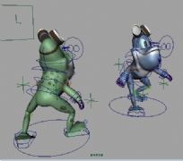 青蛙maya2009模型贴图绑定动画