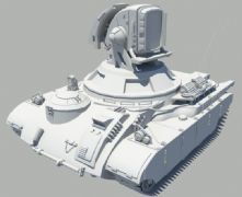 光棱坦克,激光坦克Maya模型