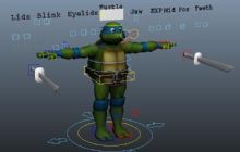 忍者神龟+绑定maya模型