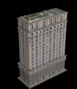 一个游戏中的大楼建模,max,obj,c4d格式