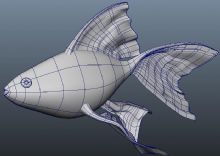 maya特色金鱼模型