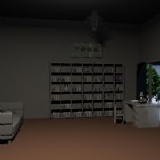 室内书房环境3dnax模型