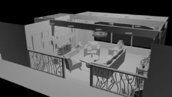 室内客厅设计maya模型