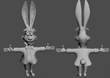 兔子先生obj模型