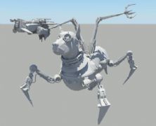 超震撼的战争机器狗maya模型