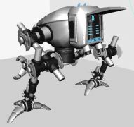机械跳蚤Maya模型