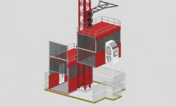 工地施工电梯max模型