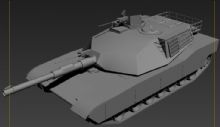 艾布拉姆斯主战坦克素模