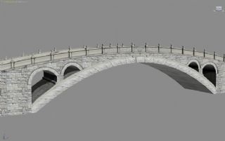 赵州桥,拱桥3D模型