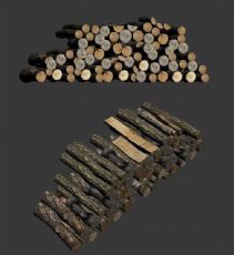 木头,木桩,树桩max模型
