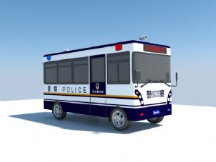 移动警务室,流动警务室3D模型