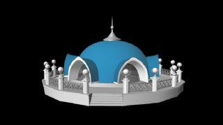伊斯兰风格城堡maya模型
