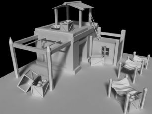 农家小屋maya模型
