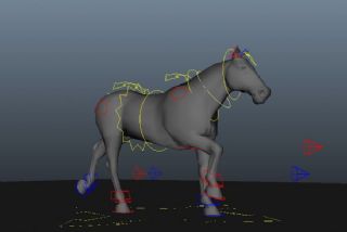 奔跑的马maya模型