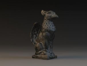 狮鹫,希腊神话怪物格里芬,可3d打印