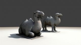 石像生之骆驼,文物3D扫描