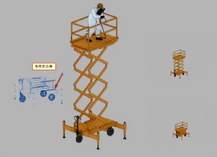 越野剪式高空作业平台,升降车