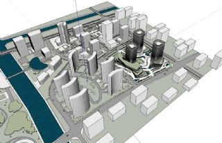大江东城市规划模型