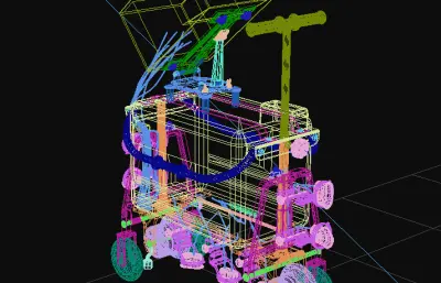 超真实的gct-8c钢轨探伤仪max模型