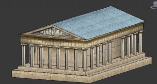 希腊简模小房子,神庙