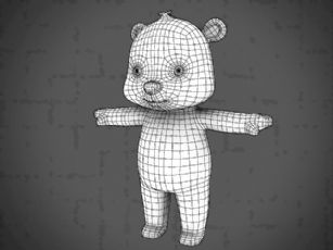 Q版小熊maya模型