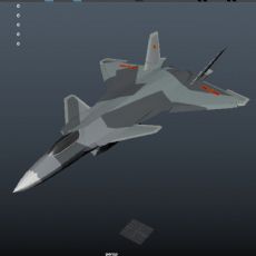 歼20战斗机模型+贴图,fbx格式