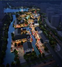 中式园林商业广场建筑模型(网盘下载)