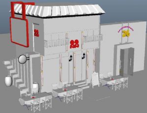 22号咖啡馆maya模型