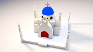 蓝教堂模型