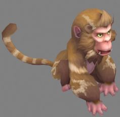 爪努亚猴子,有攻击,行走动画