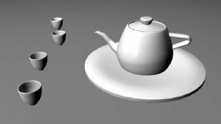 茶壶杯子maya模型