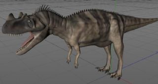 角鼻龙,恐龙C4D模型