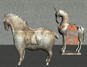 古典中式马文物陈设