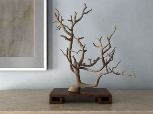 中式装饰树干枝
