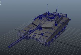 99式改装版装甲车maya模型