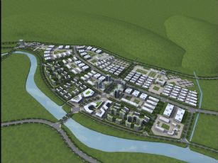 郊区工厂群规划设计模型(网盘下载)