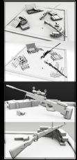 Kra98k+Awp+武器箱+手榴弹maya模型
