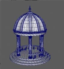 欧式穹顶亭子maya模型