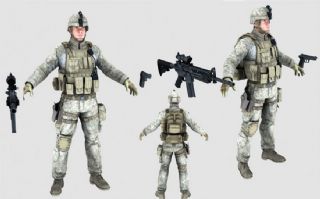 美国大兵,步兵,特种兵max,fbx双格式模型(网盘下载)