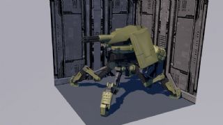 蛛型机器人,四足战争机器