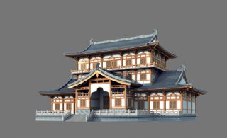 唐式建筑,宫殿