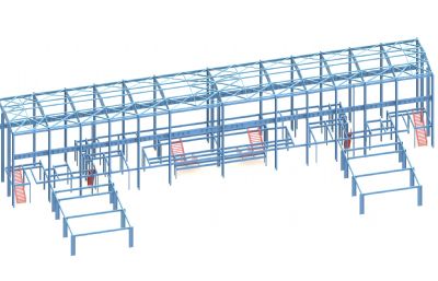 钢结构燃料机房框架