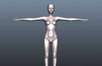 美女人体maya模型