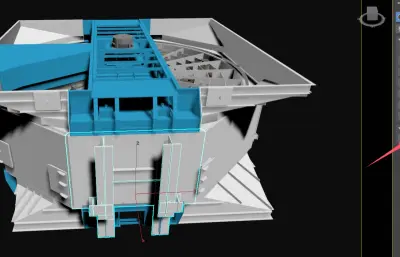 回转式空气预热器max模型,有转子旋转动画