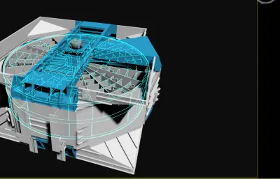 回转式空气预热器max模型,有转子旋转动画