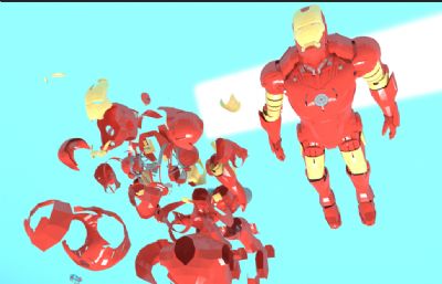 钢铁侠可3D打印的组装外壳cosplay