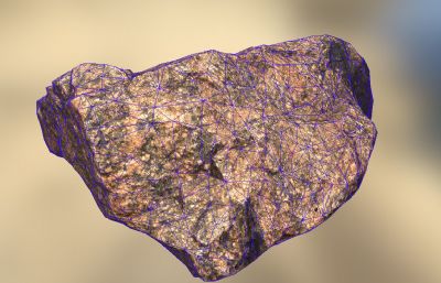 石头岩石写实场景OBJ模型