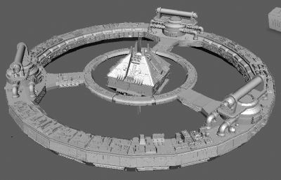 未来太空基地,飞行器maya模型