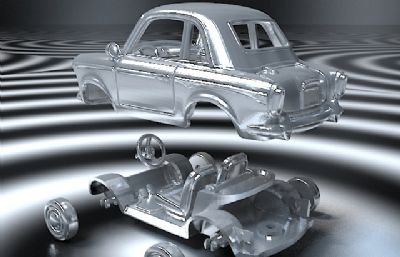 可拆小汽车,3D打印汽车,max,obj格式